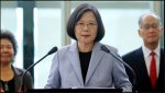 Taiwan's president says no one can 'obliterate' country's existence ahead of US visit.JPG